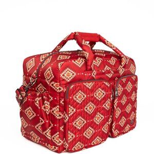 Lug Guild Collection Classic Drifter Duffel Crystal Honeycomb Red